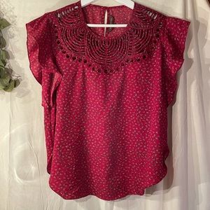 RED BLOUSE - medium - anthropology